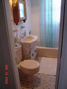 before bathroom remodeling by Advantage Remodeling of Arlington MA