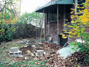 before deck addition by Advantage Remodeling of Arlington Massachusetts