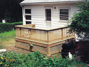 after deck built by Advantage Remodeling of Arlington Massachusetts