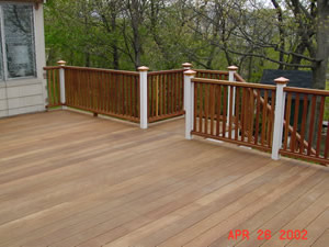 after deck built by Advantage Remodeling of Arlington Massachusetts
