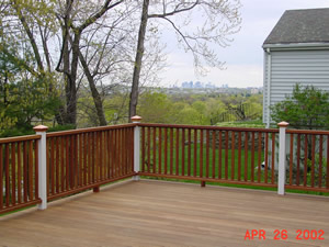 after deck built by Advantage Remodeling of Arlington Massachusetts