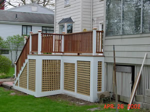 after deck built by Advantage Remodeling of Arlington Massachusetts