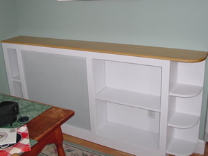 radiator cover by Advantage Remodeling of Arlington Massachusetts