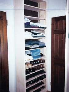 closet remodeled by Advantage Remodeling of Arlington MA