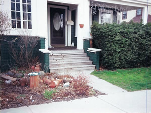 porch before being remodeled by Advantage Remodeling of Arlington, MA