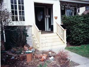 porch after being remodeled by Advantage Remodeling of Arlington, MA