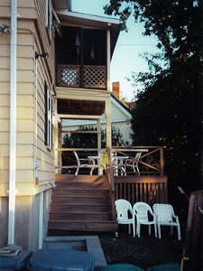 porch before being remodeled by Advantage Remodeling of Arlington, MA