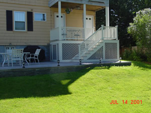 porch after being remodeled by Advantage Remodeling of Arlington, MA
