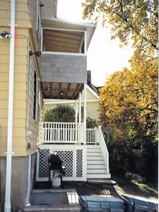 porch after being remodeled by Advantage Remodeling of Arlington, MA