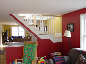 interior photos of second levels added onto homes by Advantage Remodeling of Arlington, Massachusetts